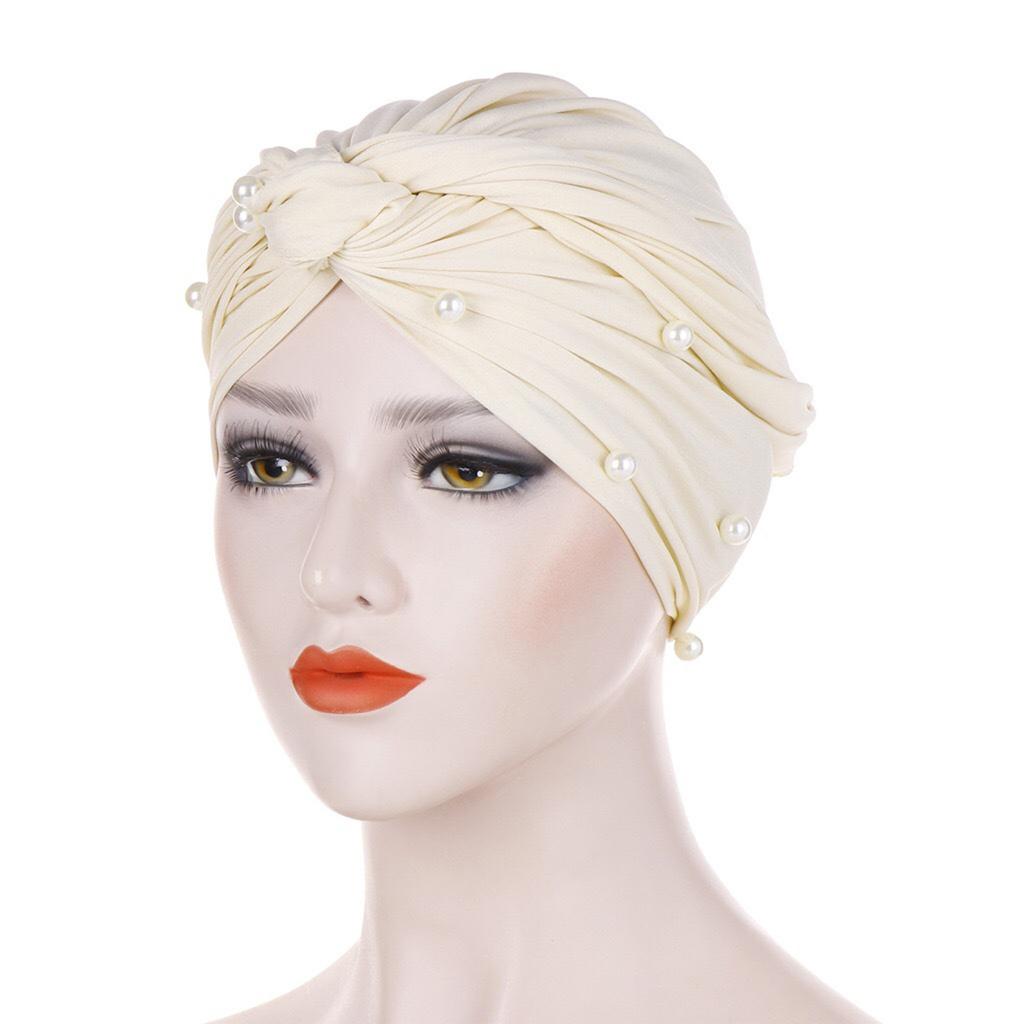 (проектор)Женская мусульманская стрейч-тюрбан, шапка для химиотерапии, головной платок для выпадения волос