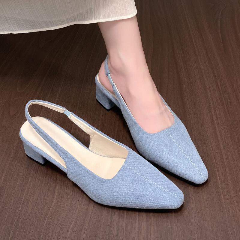 Элегантные Женские Туфли-лодочки на ремешке Женские Туфли на Высоком Каблуке с Мелким Вырезом для Офиса и Карьеры Сексуальные Туфли без Застежки с Открытым Носком Сандалии-Гладиаторы