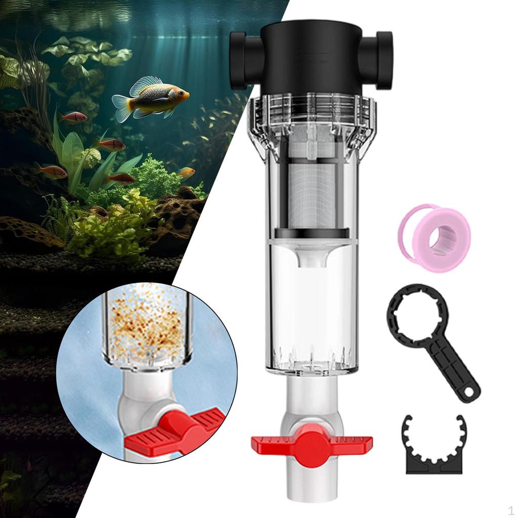 Aquarium Cleaner Internal Water Purification System with Space-saving Design for
