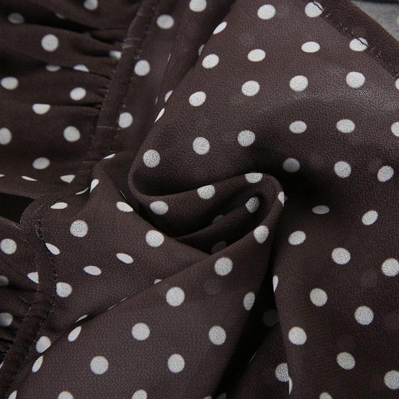 Топ y2k Летний женский жилет в горошек на бретелях-спагетти, без рукавов, майка с шарфом, винтажная одежда, уличная одежда