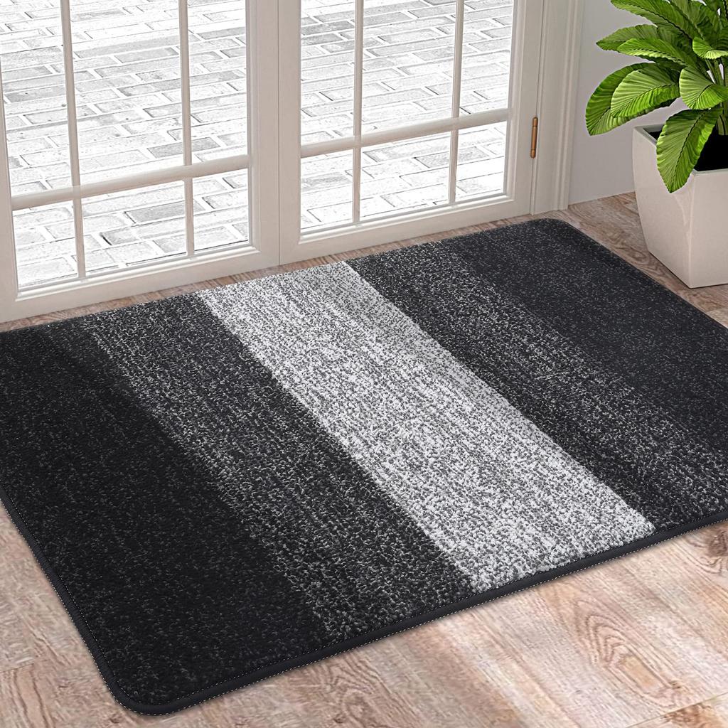 Kitinjoy Door Mats Indoor For Front Back Door Machine Washable Soft Doormats Dirt Trapper Door Mat Super Absorbent Entrance Rugs
