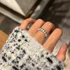 Vintage Medium And Ancient Style Full Of Diamonds, Arc Row Diamond Rings, Stacked Wearing Exquisite Versatile Light Luxury Niche High-End Design Sense