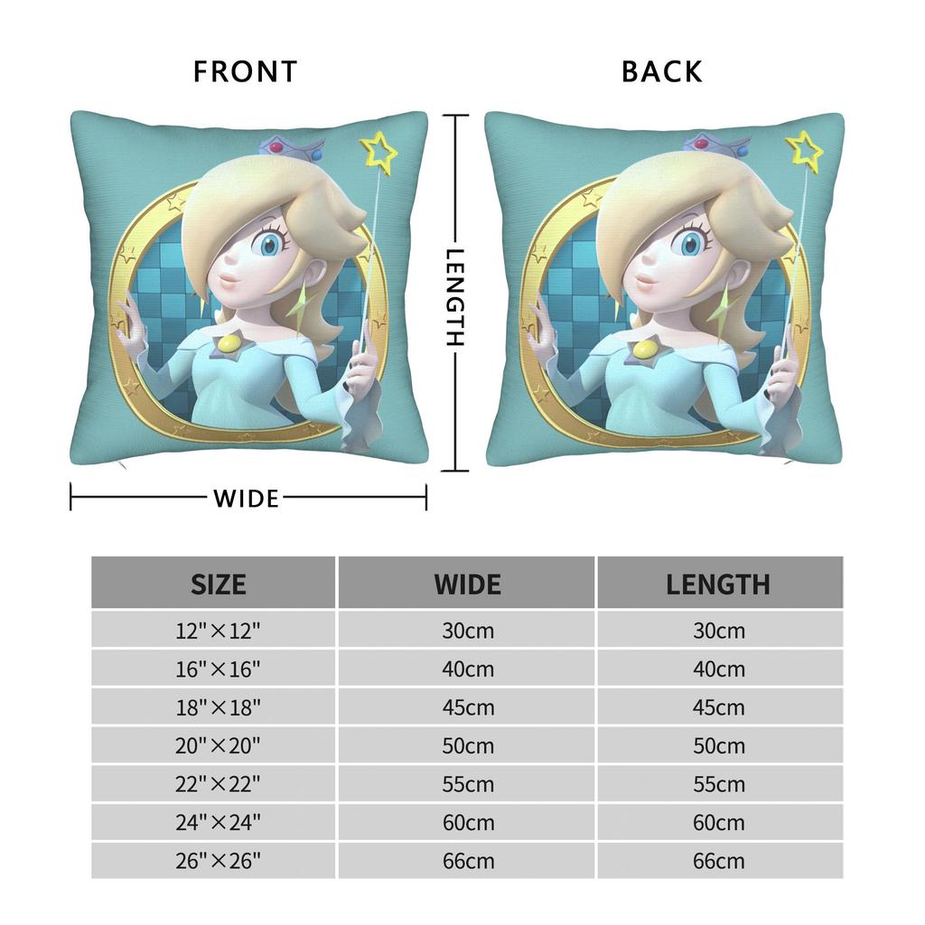 Pillow Cover 3D Princess Rosalinas Retro Trendy Pillow Case For Chair Sofa Home Decor Pillowcases