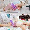 5W UV LED Nail Lamp, White, Flexible Arm and Adjustable Clip, Gel Nail Curing Light for Salon Home Use