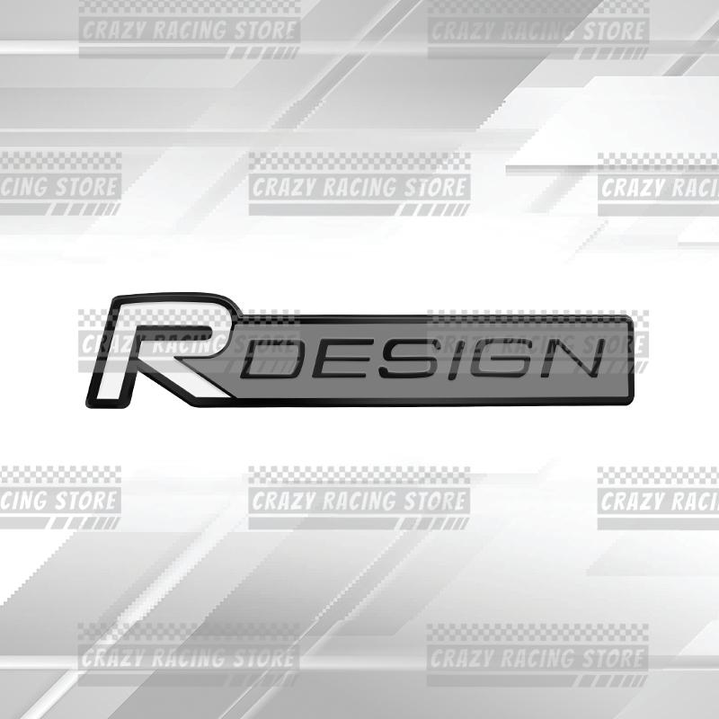 Car Badges R Design Trunk Emblem Metal Stickers Body Decals Letter Grille Decor For Volvo V40 V50 XC40 XC60 XC90 V60 S40 S60 V70