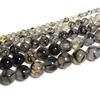 4mm 6mm 8mm10mm Natural Black Dragon Stone Crystal Bead DIY Jewelry Gift