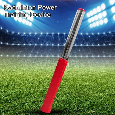 Тренажер для замаха в бадминтоне Реалистичный дизайн ручки ракетки Конструкция из нержавеющей стали Тренажер для замаха в бадминтоне