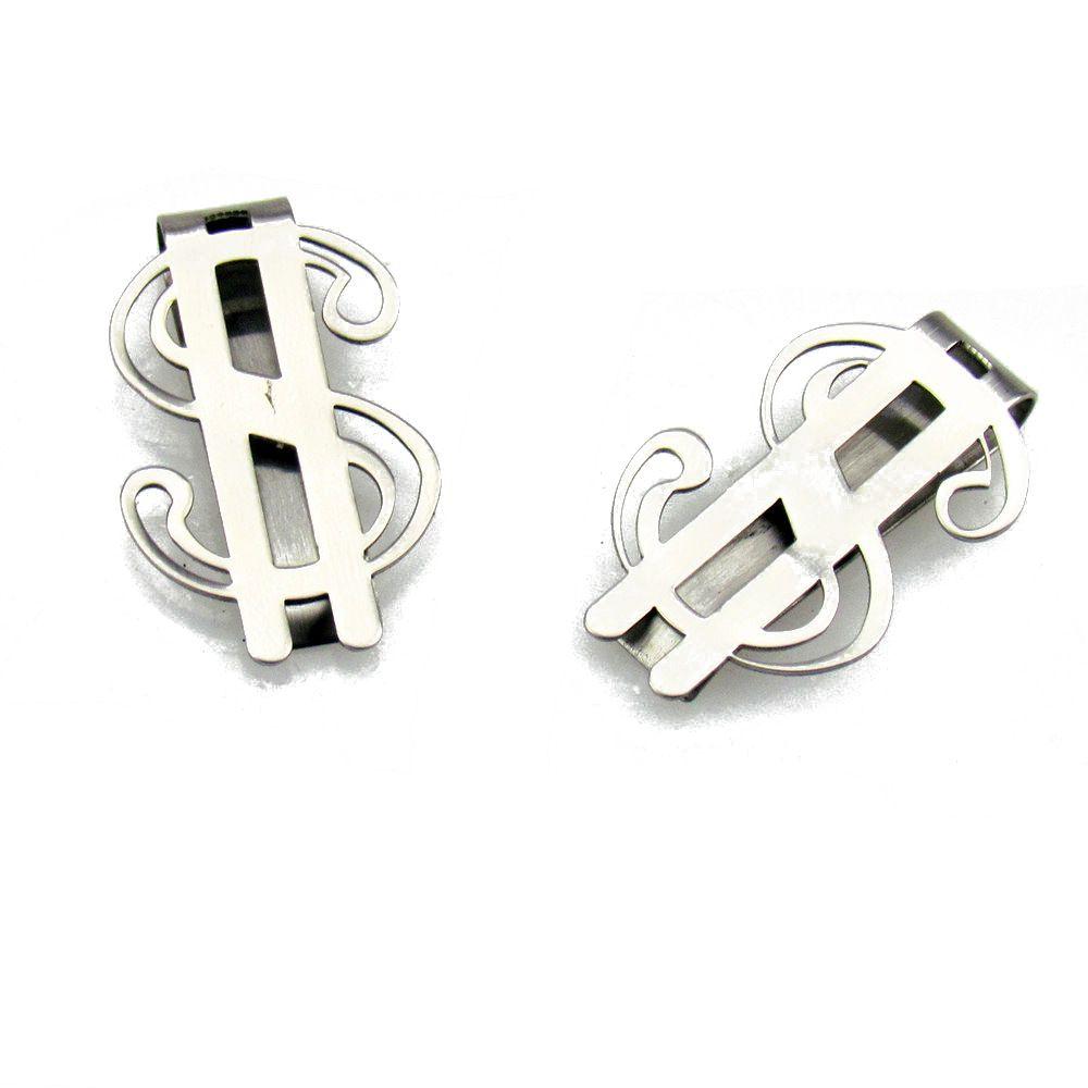 Держатель для кредитных карт из нержавеющей стали с символом доллара, продавец в США, символ доллара, зажим для денег