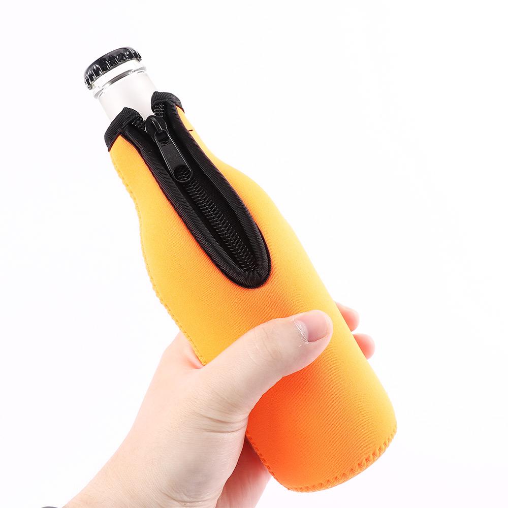 Neoprene Beverage Insulated Zipper Protective Cover Wine-bottle Bag Bottle Coolers Bottle Holder