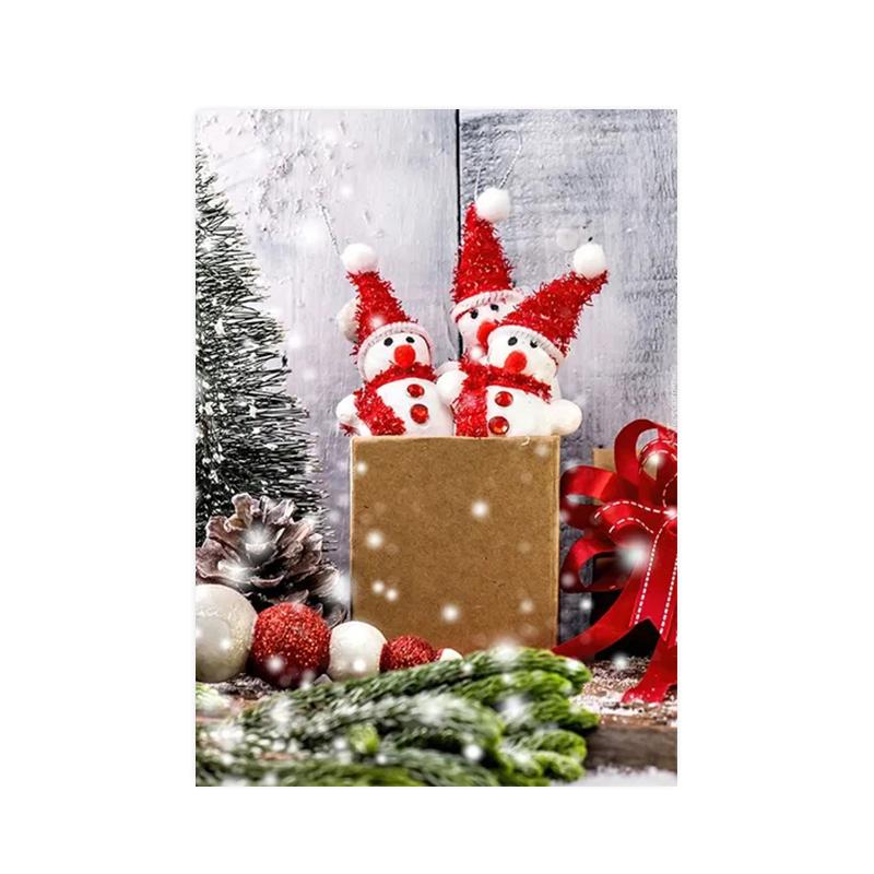 Веселый рождественский постер и печать снежные равнины олень Санта-Клаус рождественская елка настенная живопись холст для домашнего декора подарки