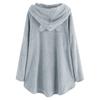 Women's Fashion Autumn And Winter Printing Long-Sleeved Hooded Double-Sided Fleece Sweater