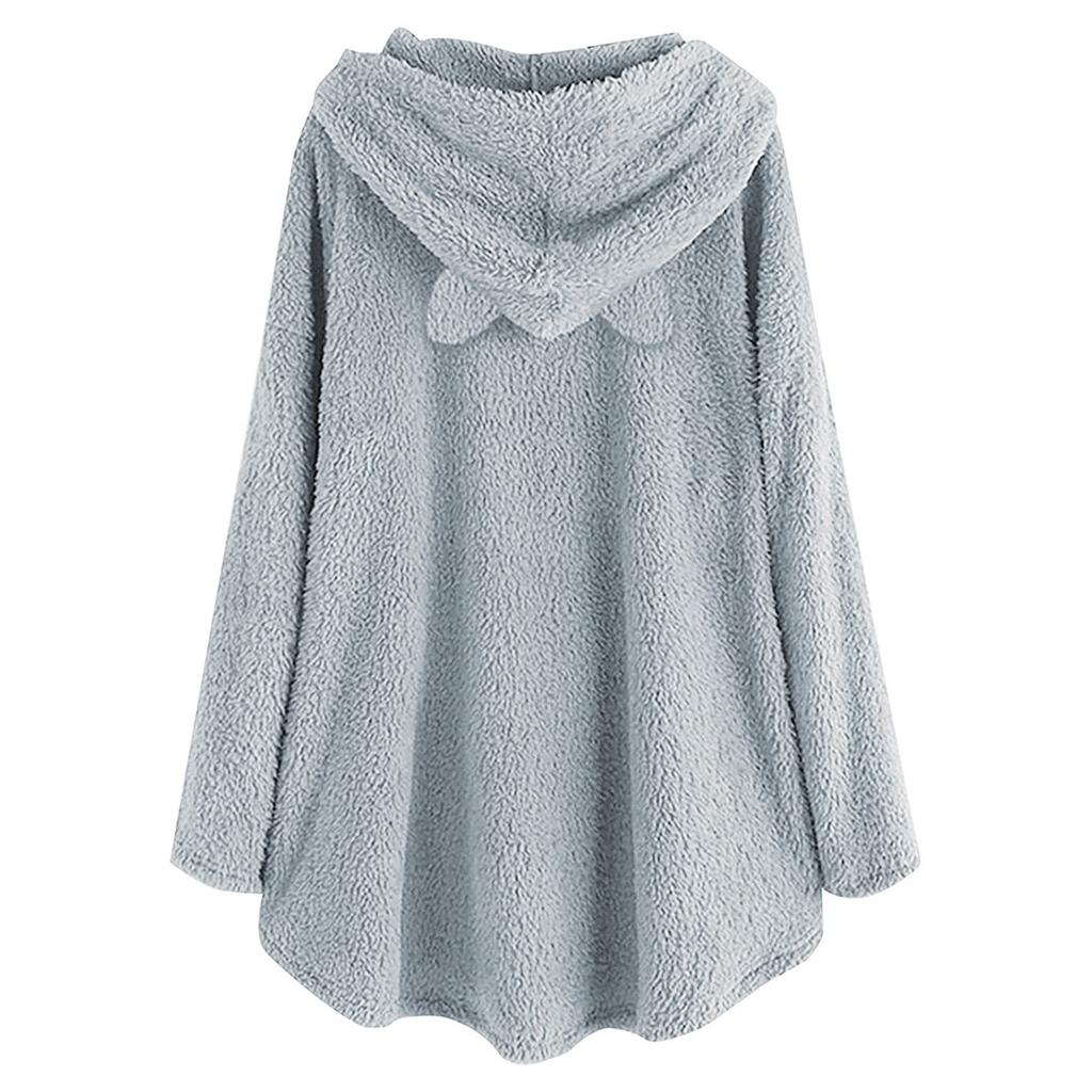 Women's Fashion Autumn And Winter Printing Long-Sleeved Hooded Double-Sided Fleece Sweater