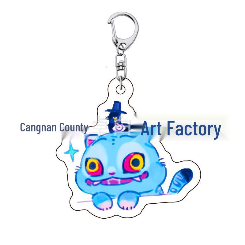 K-pop Брелок для ключей с женской группой «Охотники на демонов»: Милый акриловый брелок для школьной сумки Lumi, Zoe, Mira & Qin Yu