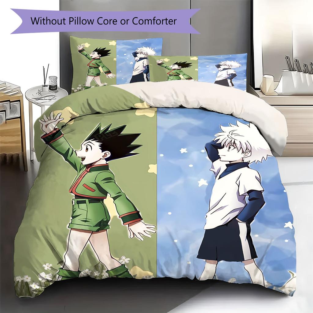 Hunter Pattern Bedding Quilt Set Quilt Cover Pillowcase Home Decoration Birthday Gift (1 * duvet cover + 2 * pillowcase, without core)