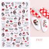 Nail Art Stickers Ins Valentine's Day Love English Letters Cupid's Arrow Rose Adhesive Stickers