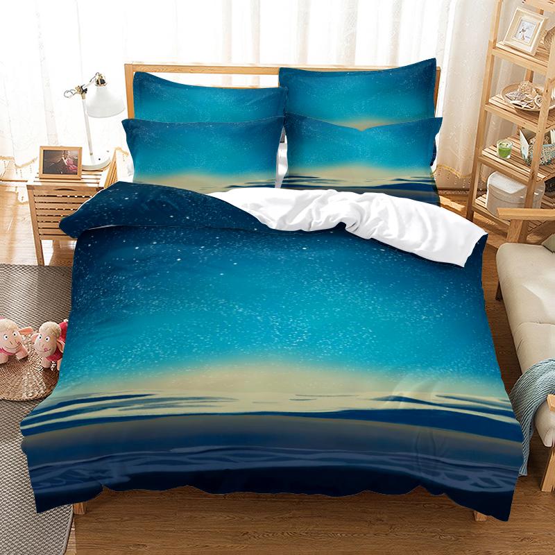 3D Digital Printing Bedding Set Quilt Cover and Pillowcase Single Bed Double Bed Full Size Home Bedroom Bedding King-size Bed