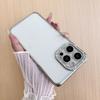 Подходит для iPhone16Pro Angel Eye Однорядный Страз Мобильный Чехол Apple 13 Страз Гальваническое Покрытие Прозрачный Мягкий Чехол