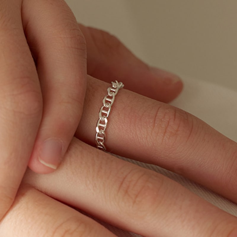 Кольцо-цепочка с точкой на кривой Льюиса