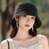 Корейская ажурная вязаная шапка рыбака для женщин летом тонкая и дышащая солнцезащитная шапка