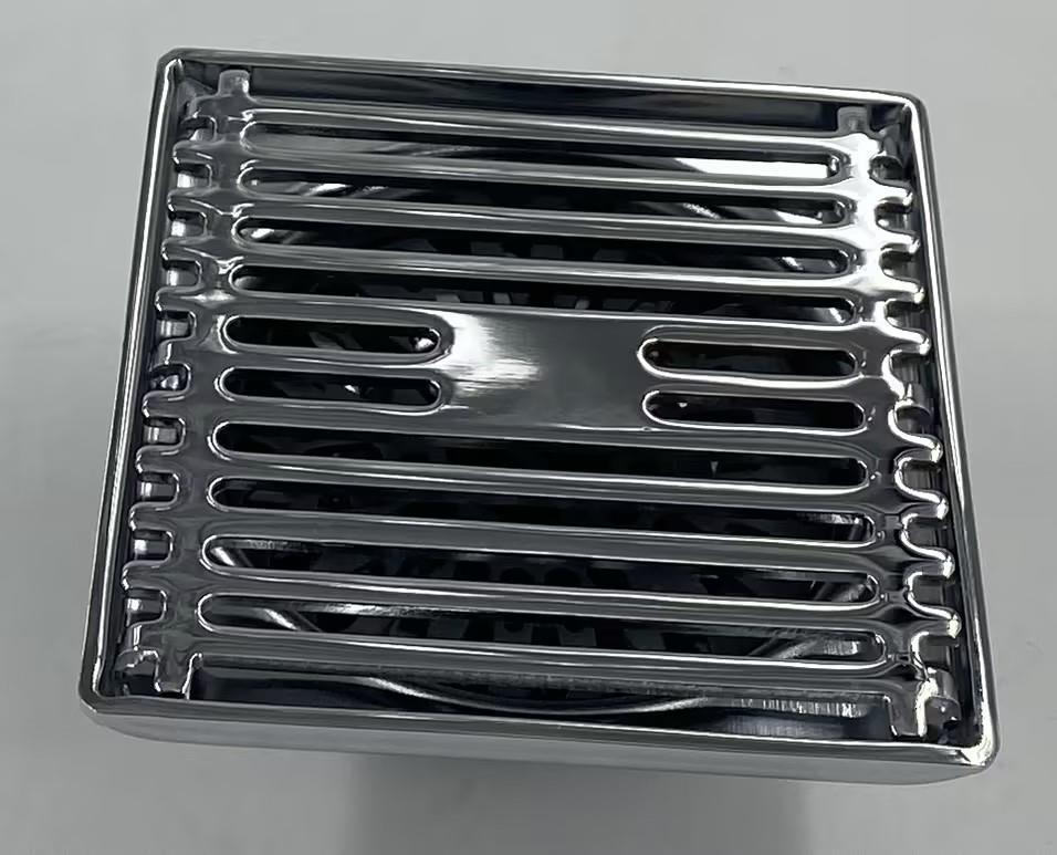 Modern Design Bathroom Kitchen Square Stainless Steel 201 Floor Drain 10cm*10cm