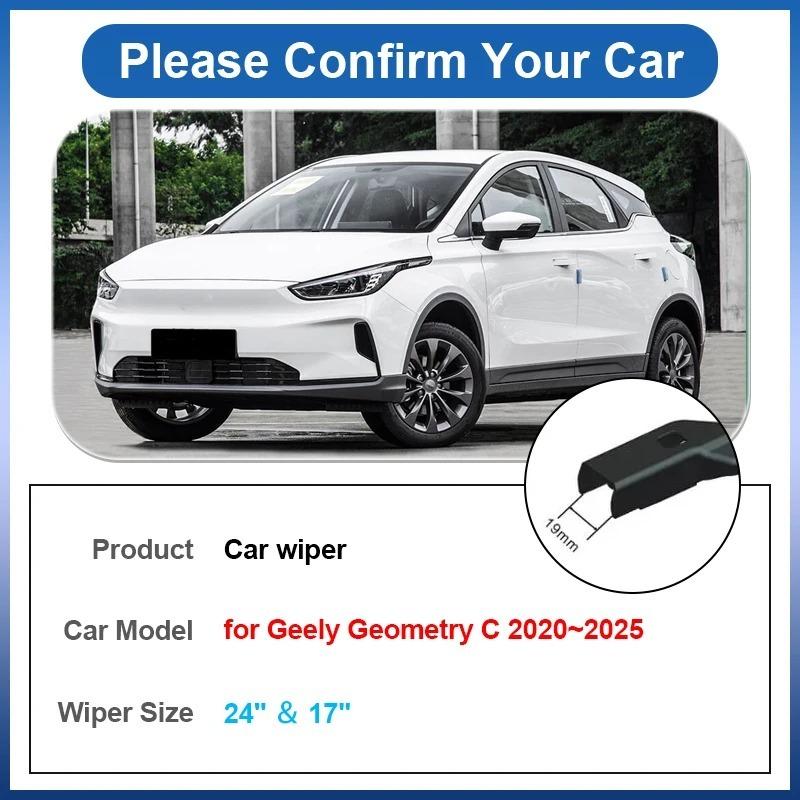 Для Geometry C M6 Аксессуары     2024 2025 Автомобильные щетки стеклоочистителя Лопатки Стеклоочистителя Лобовое стекло Окно Автомобильные аксессуары