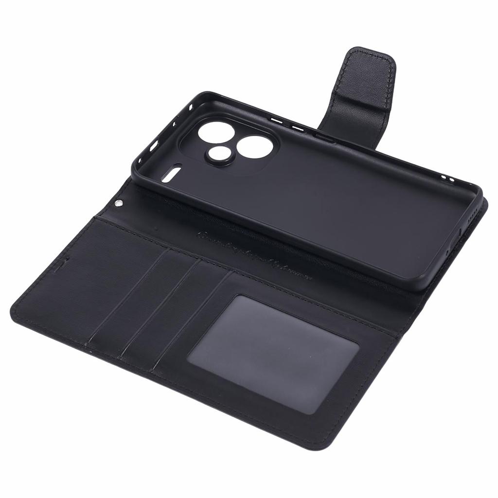 HANMAN Mill Series for Xiaomi Redmi Note 13 Pro+ 5G Case PU Leather Wallet Phone Stand Cover