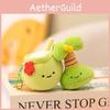 Fruit Tortoise Slippers Shaped Plush Keychain Toy Short Material Gifts Doll