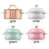 Kitchen Cooking Toys With Pot Cover Miniature Soup Pot Mini Cookware Dollhouse Accessories