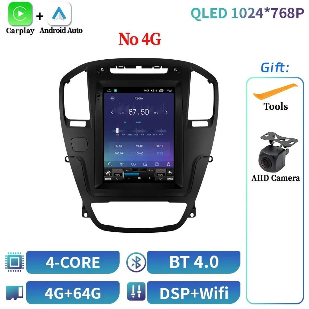 9,7-дюймовый Android 14 для Buick Regal Opel Insignes 1 2009-2013 Автомагнитола Беспроводной Bluetooth Carplay Мультимедийный Сенсорный экран Стерео