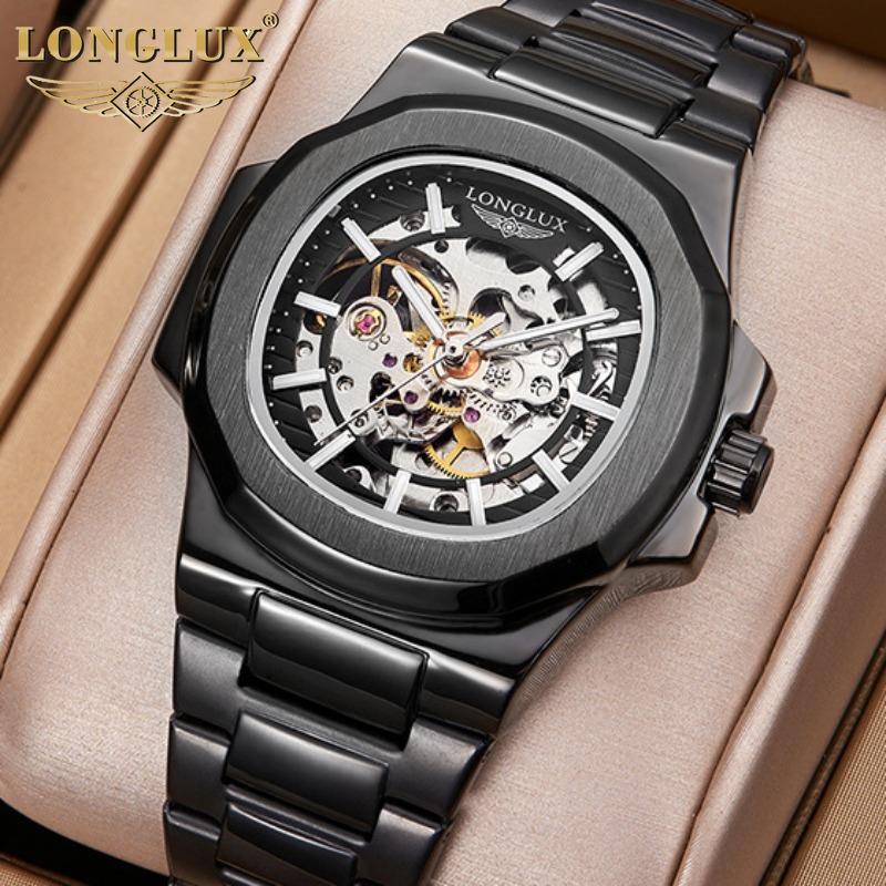 LONGLUX Nautilus Men's Mechanical Watches Automatic Business Watch Wristwatch Trend Fashion Luminous Men's Watches