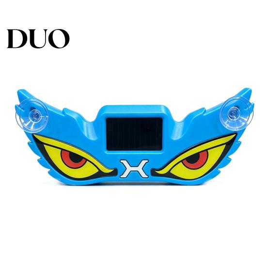 Solar Powered Car Light Demon Eye Window with Suction Cup, Rechargeable Devil Weather Resistant Warning Lamp, LED Windshield Lamp for Auto,