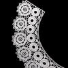 Lace Embroidered Collar Circumference Flower Piece Milk Silk Embroidered Hollow Fake Collar, Water-Soluble Collar, Shoulder Collar Corsage Accessories