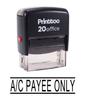 Printtoo A C PAYEE ONLY Self Inking Rubber Stamp Office Stationary Custom Stamp -