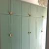 1 Pair Sturdy Butterfly Shaped Metal Finger Pulls Brushed Finish Drawer Cabinet Handles with Symmetrical Design Knobs