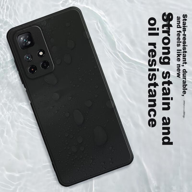 Phone Case for Xiaomi Redmi Note 11, Xiaomi Redmi Note 11 5G Upgraded Lens Anti-Drop Ultra-Thin Silicone Soft Case - Dark Night Green