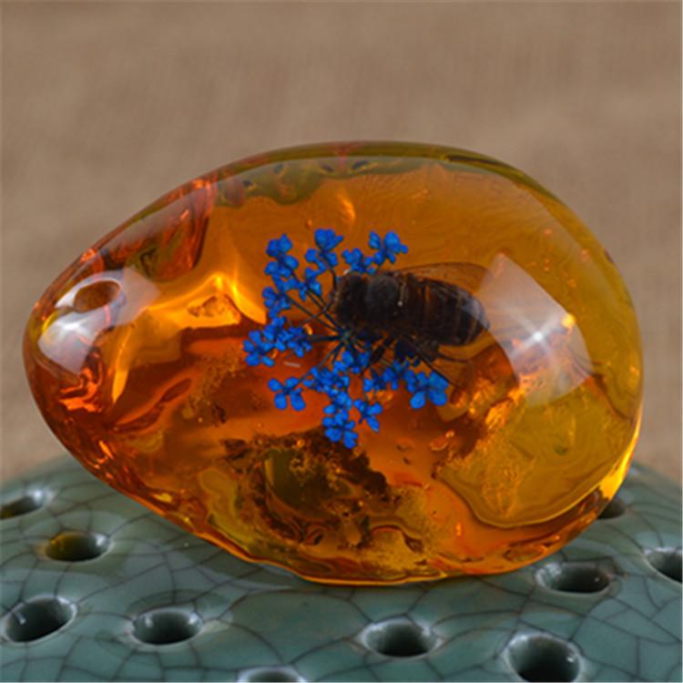 Янтарная бабочка, насекомое, каменный кулон, ожерелье, ручная полировка, подарок