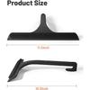 Shower Silicone Squeegee T-Shaped Bathroom Glass Scraper Window Mirror Cleaning Squeegee with Hanging Hole Cleaning Tool 26.2cm