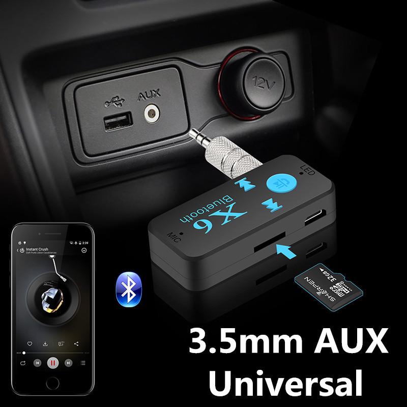 Универсальный беспроводной Bluetooth 3,5 мм AUX аудио стерео музыкальный домашний автомобильный ресивер-адаптер