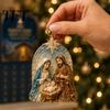 Christmas Ritual Gift for Everyone Nativity Advent Calendar 2026, 24 Day Countdown with Holiday Activity Set Pcs 2D Acrylic Religious Figures,