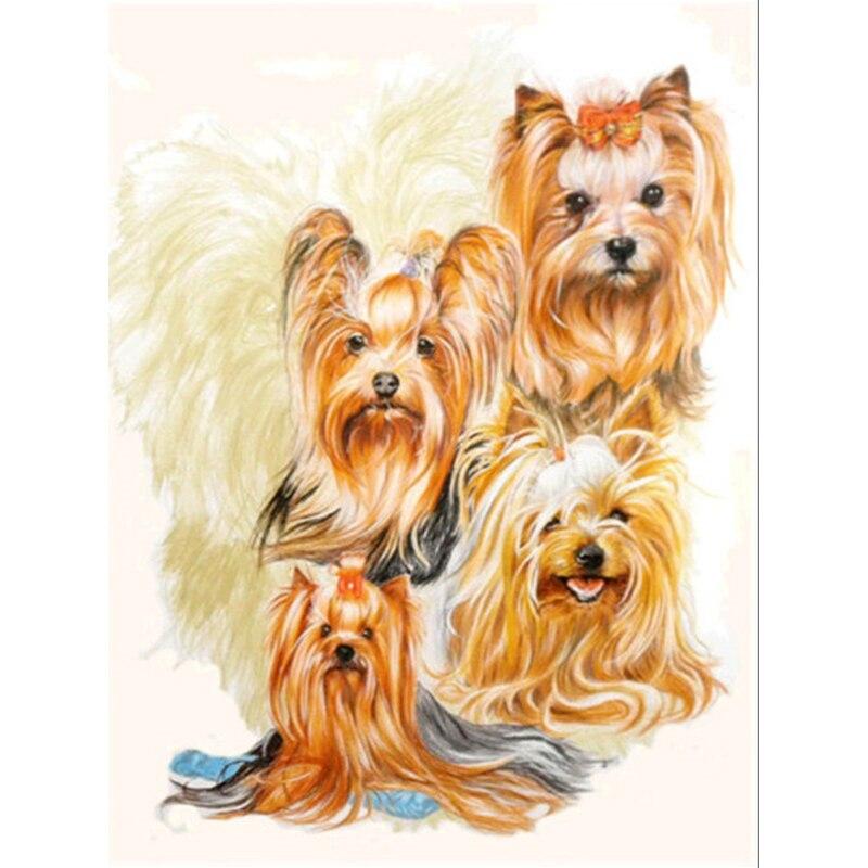 Новый DIY 5D Алмазная вышивка с изображением собаки, вышивка крестиком, пейзаж, алмазная живопись, полная квадратная круглая дрель, мозаика, домашний декор, подарок