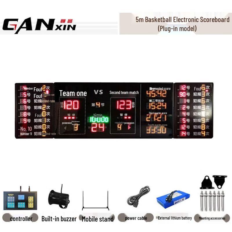 Счетная таблица для баскетбольной игры Ganxin с мобильной подставкой