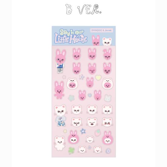 Предзаказ 6-го фанмитинга Stray Kids Stay in Our Little House Набор 3D стикеров SKZOO