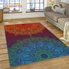 Bohemia Meditation Mandala Nature Yoga Flower Carpet Rug for Home Living Room Bedroom Sofa Doormat Decor,Area Rug Non-slip Mat