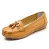 Summer Hollow Soft-Soled Leather Shoes for Middle-Aged and Elderly Women - Wedge Heel, Breathable Design
