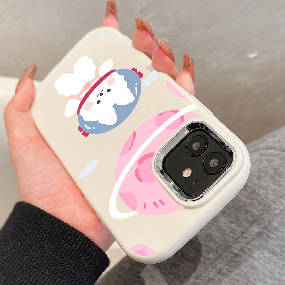 Сплошной цвет с серебряным краем линзы, жирный корпус, мягкий ТПУ, жидкий силиконовый чехол, противоударный чехол для телефона для OPPO Reno Realme OnePlus