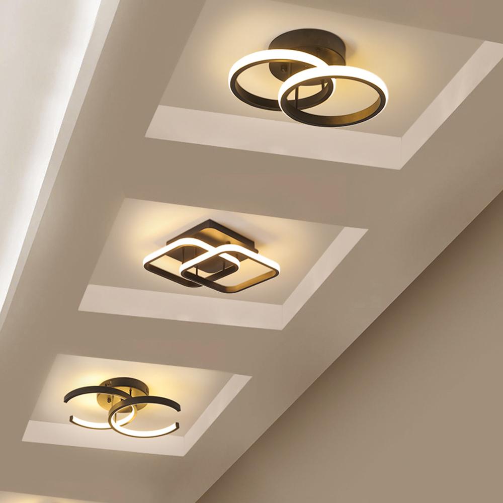 AC85-265V металлический потолочный светильник с регулируемой яркостью, освещение для коридора, прихожей, прохода, акриловый домашний светильник для дома