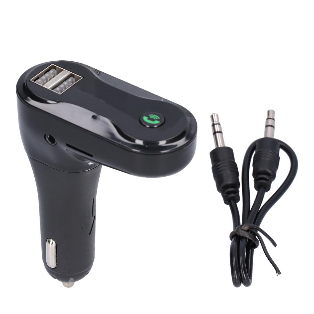 C6 Car Bluetooth Adapter Handsfree Wireless Bluetooth Auto Car MP3 Player Compatible with FM