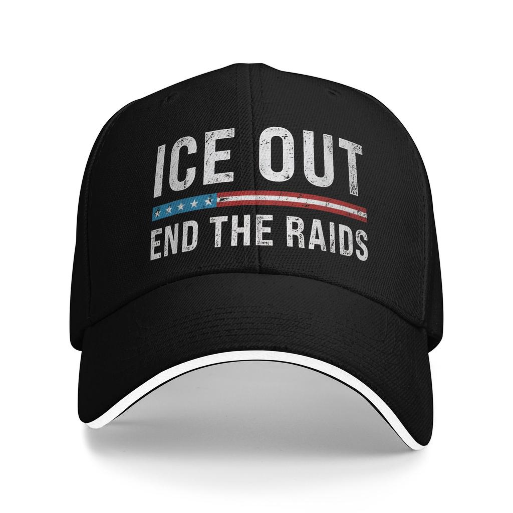 New Arrival Baseball Caps ice Out Anti Ice Minneapolis Abolish Ice For Unisex WomenTrucker Hats Retro Snapback Cap Adjustable Fit
