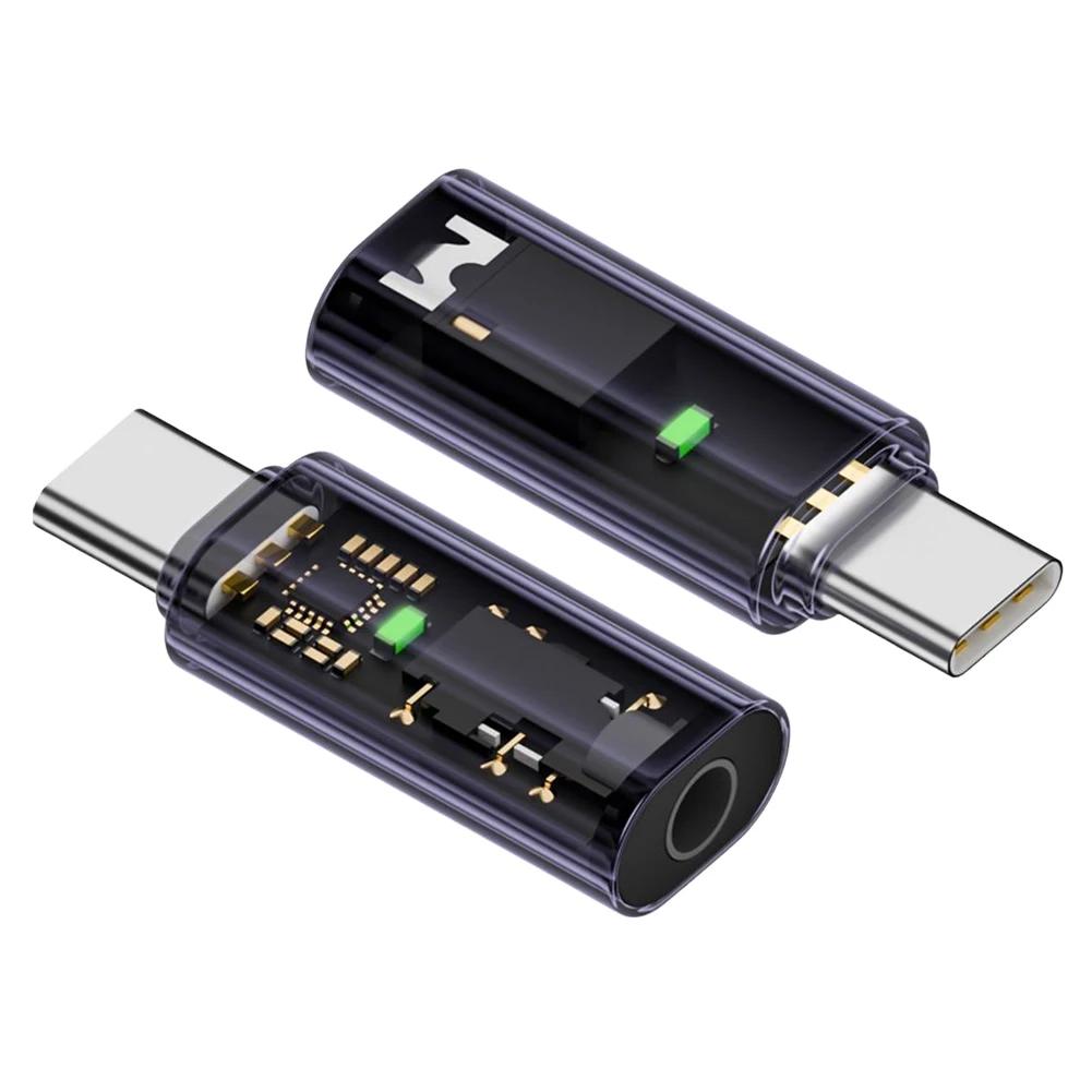 Type C To 3.5mm Audio Adapter USB Type C To 3.5mm Aux Adapter Earphone AUX Adapter for iPhone 15 Samsung Galaxy S24 S23 Ultra
