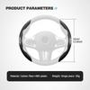 Carbon Fiber Car Anti-Slip Steering Wheel Cover Decorative Cover Protective Cover For KIA Rio K5 K2 Sportage Ceed Sorento CF5